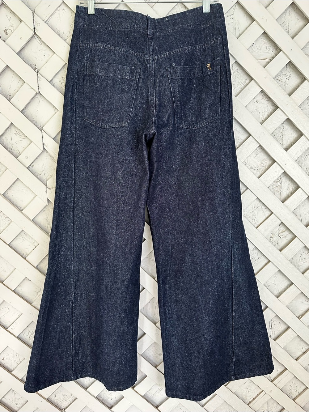 The Adi Mid-Rise Relaxed Flare Pants by Pilcro: Sparkle Edition size 28 - Picture 7 of 15